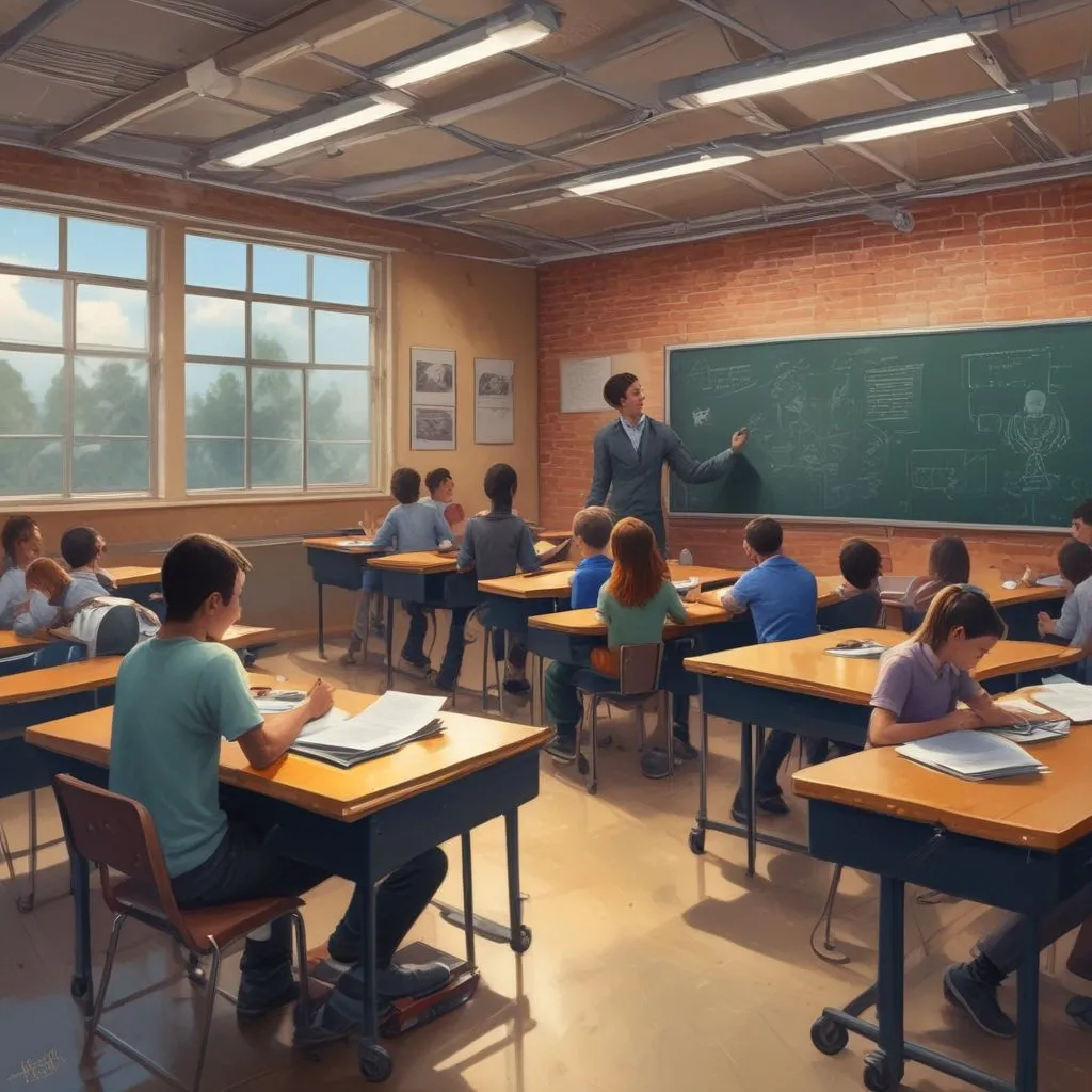 AI in education classroom setting