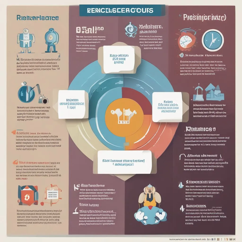 an infographic showing resilience tools for career success