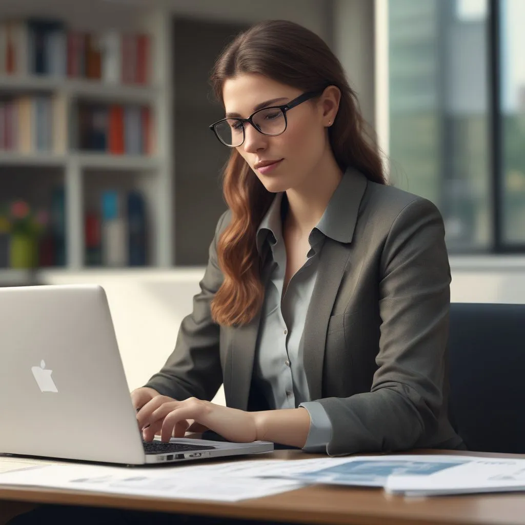 Career counsellor reviewing resume and skill roadmap with young professional, laptop with LinkedIn profile visible, modern office, realistic photography, 16:9