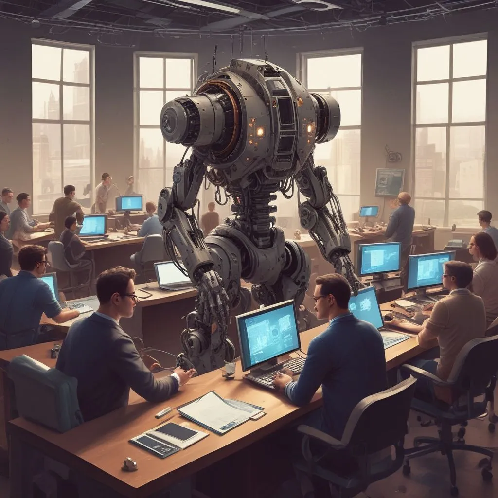 image of professionals learning AI skills