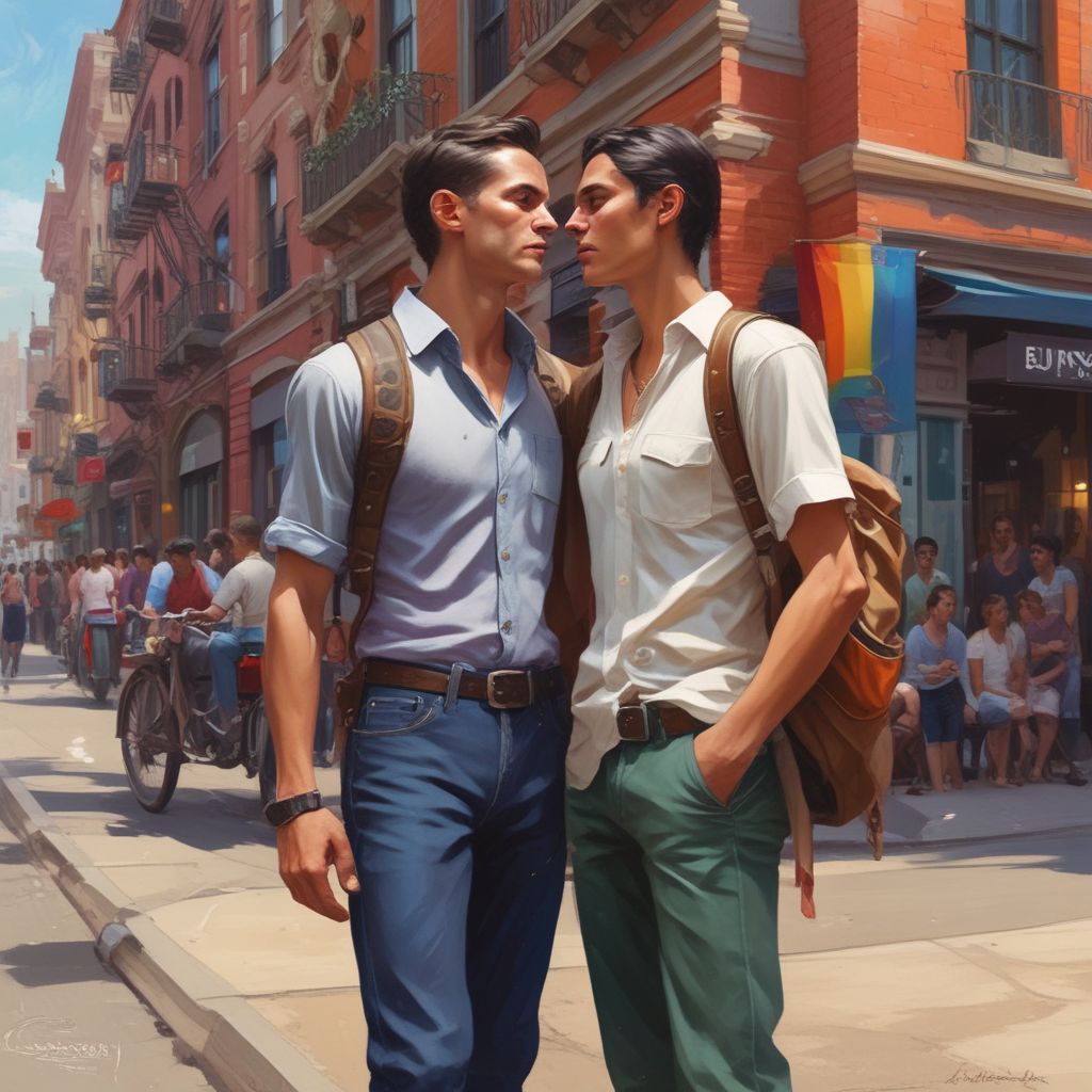 supportive LGBTQ+ community in a foreign country