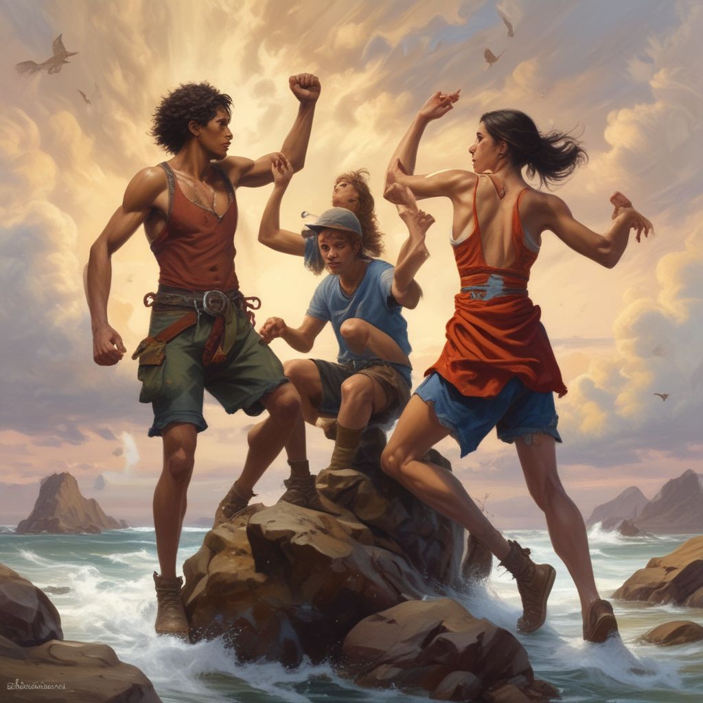 students overcoming challenges together
