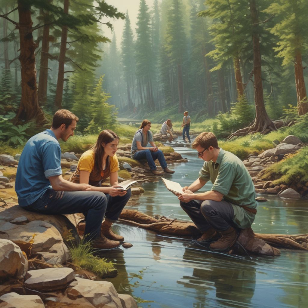 young professionals working on environmental projects