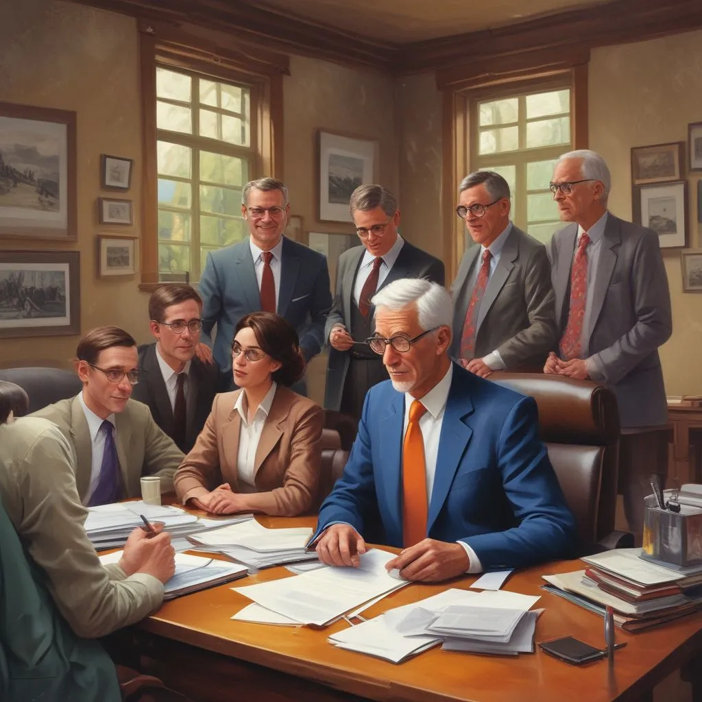 multigenerational teamwork in office