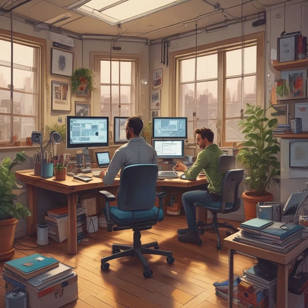 Remote workspace with technology and collaboration tools