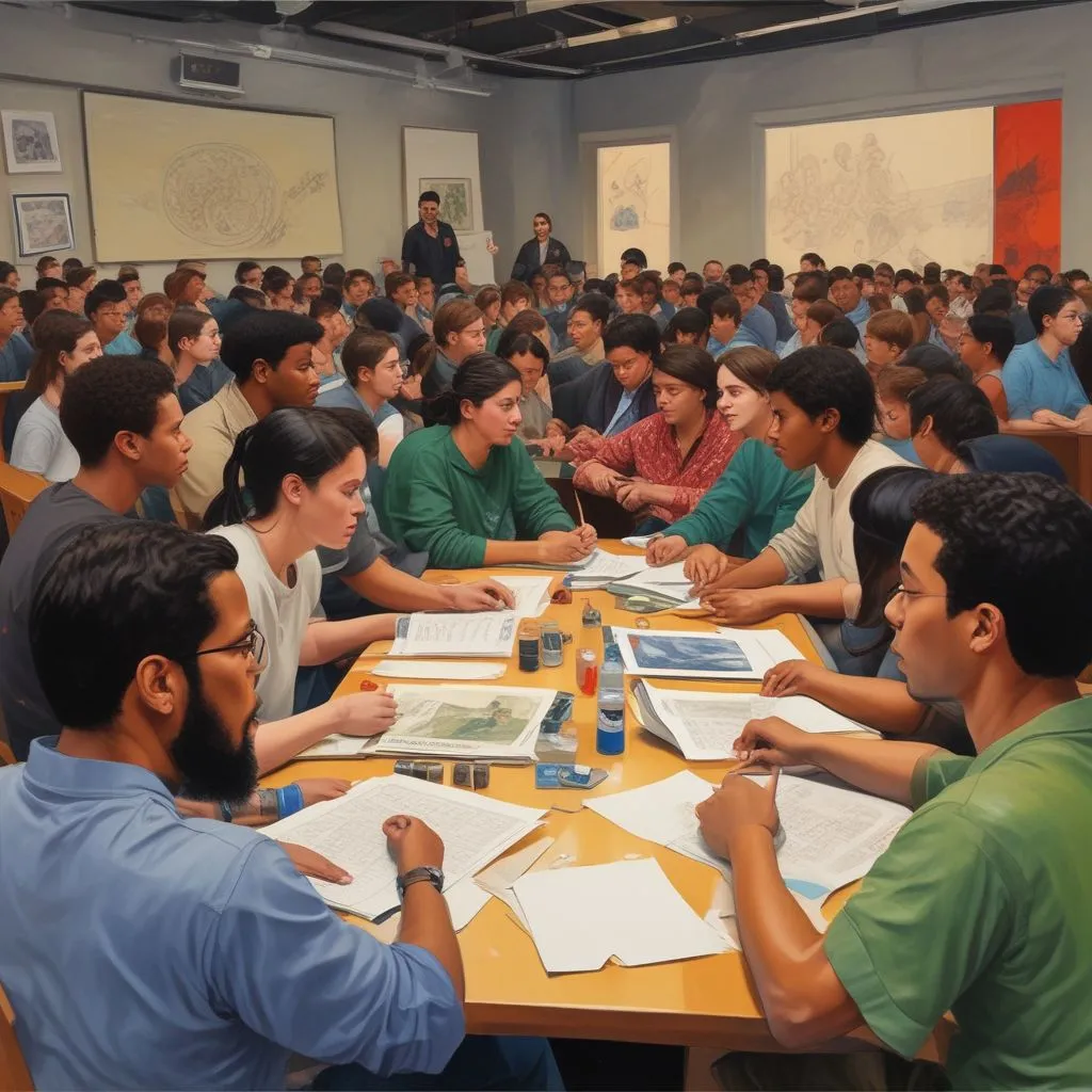 students participating in cultural sensitivity training