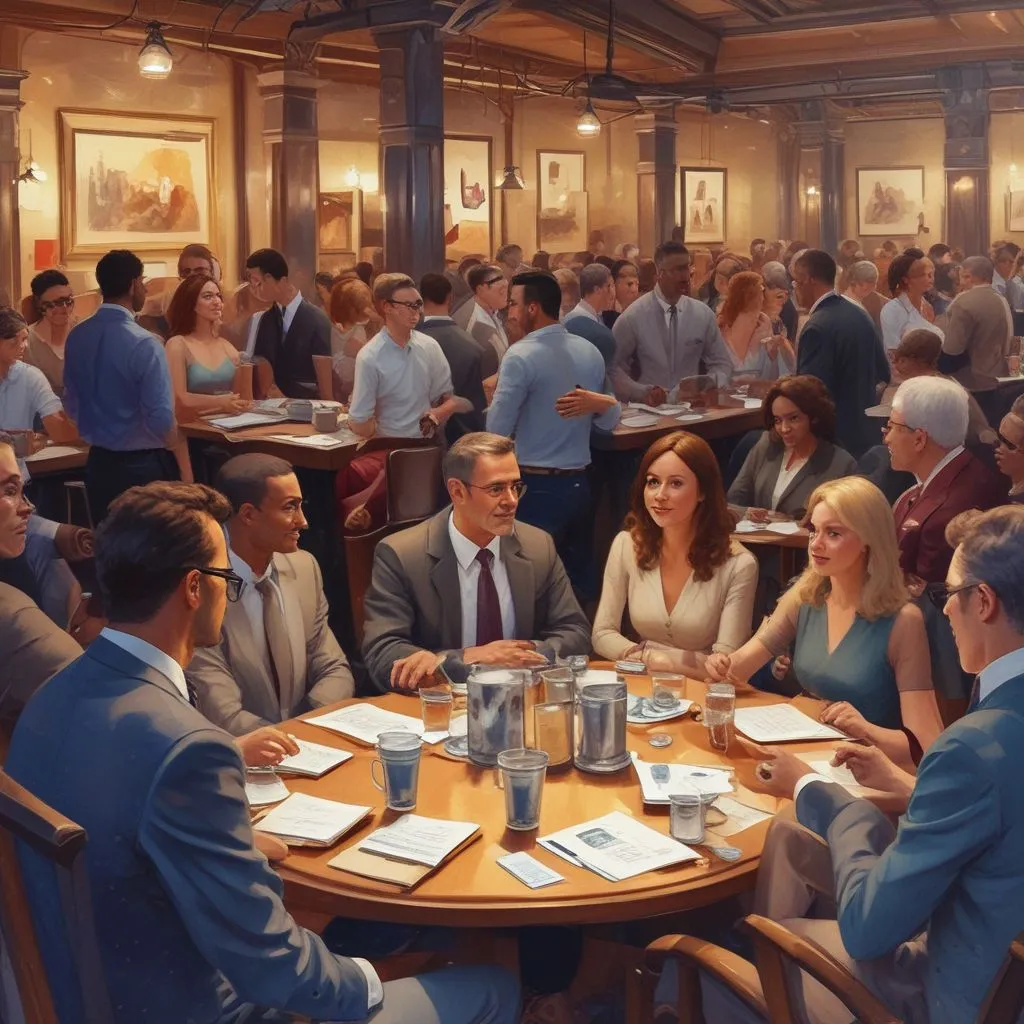 Virtual networking events with diverse professionals