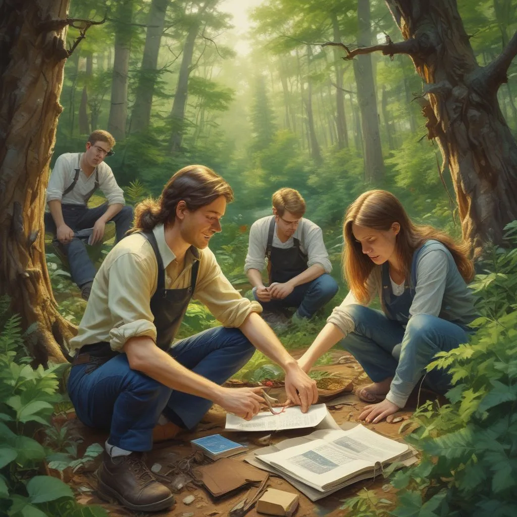 young professionals collaborating on eco-friendly projects