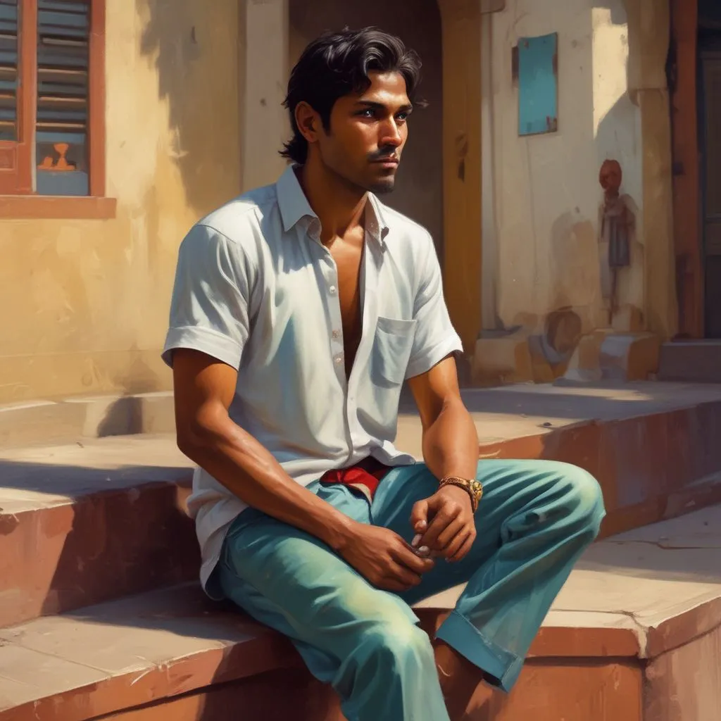 an Indian student demonstrating good body language