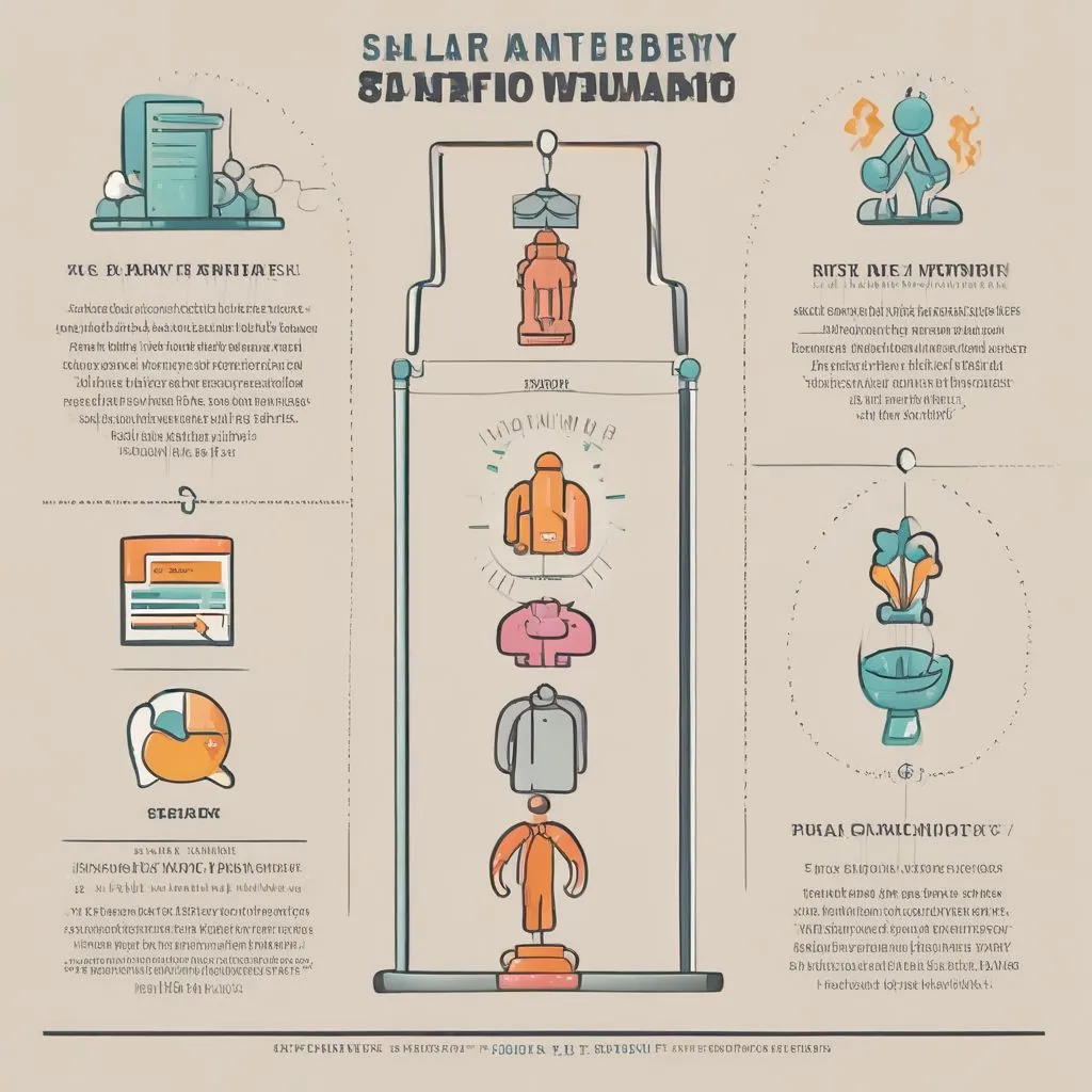An infographic comparing salary vs. non-monetary benefits like remote work, gym membership, and stock options, with a balance scale in the center