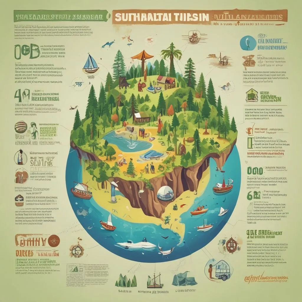 an infographic showcasing sustainable tourism statistics