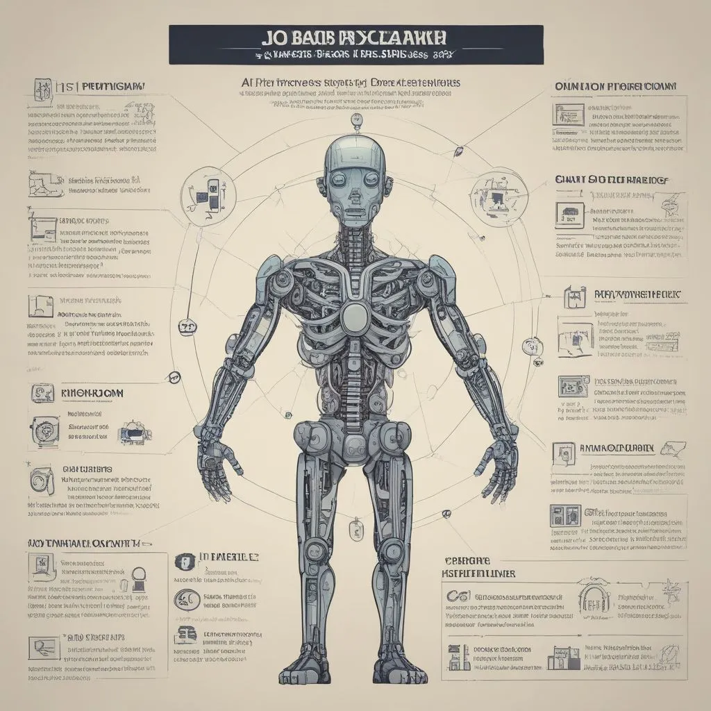 an infographic showing AI tools for job search