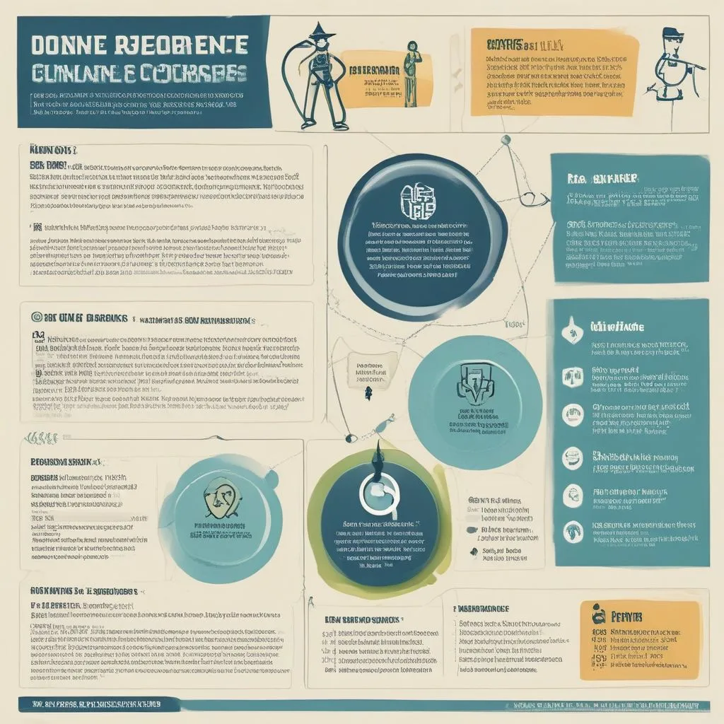 an infographic showing steps for selecting online courses
