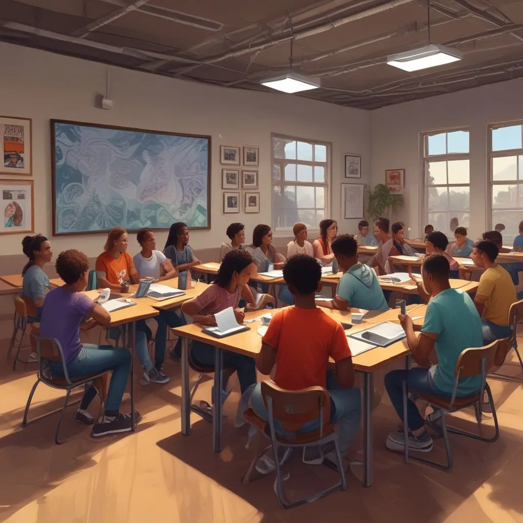 an online classroom environment with diverse students