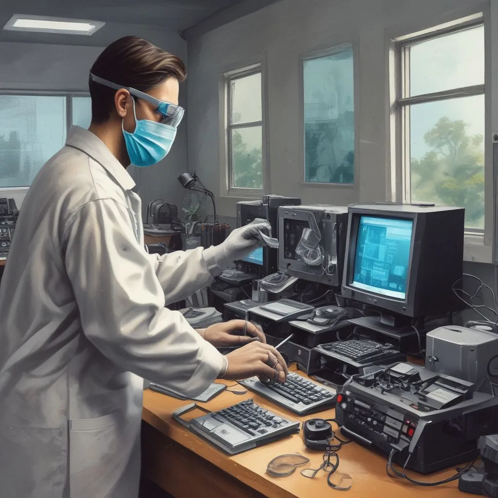 Chandigarh University forensic science lab with digital forensics equipment