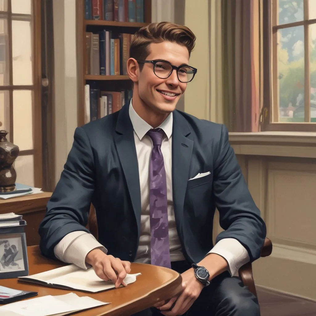 confident student during interview