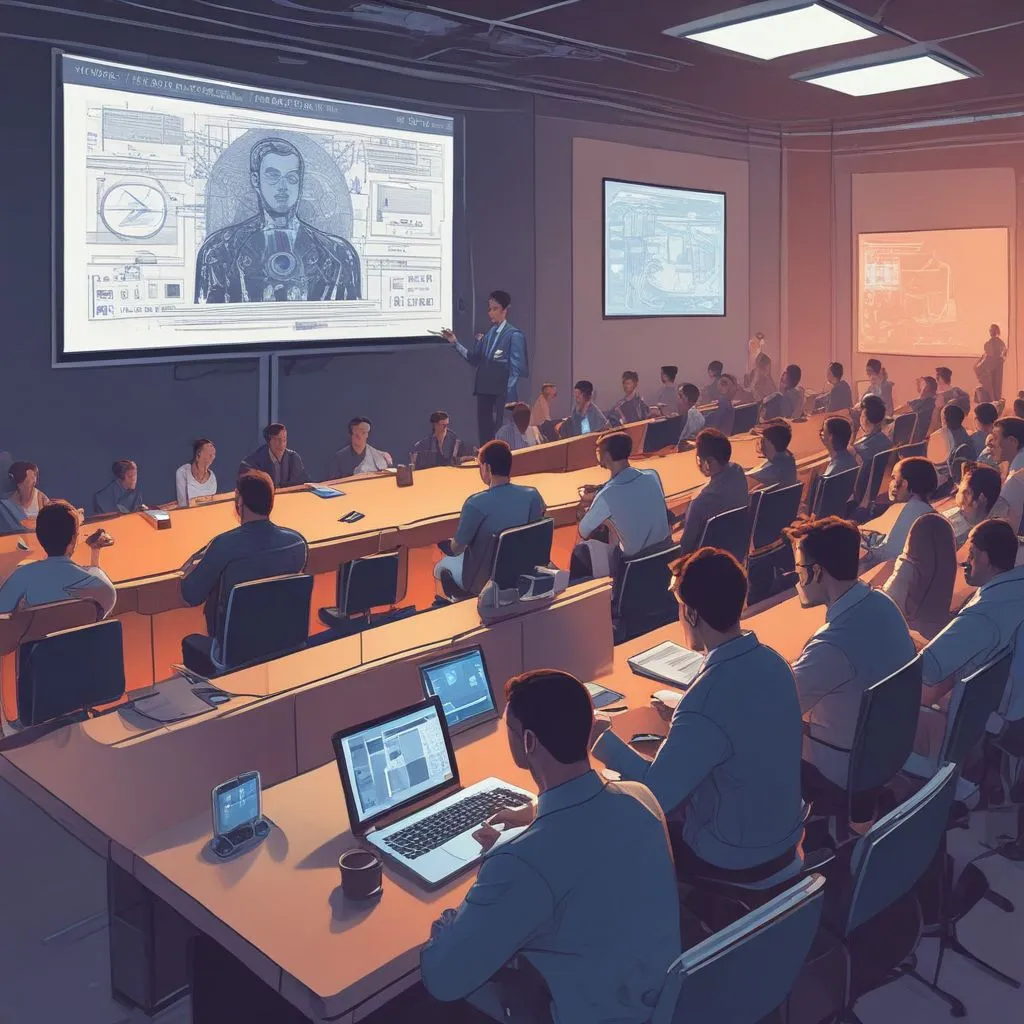 Cybersecurity training session