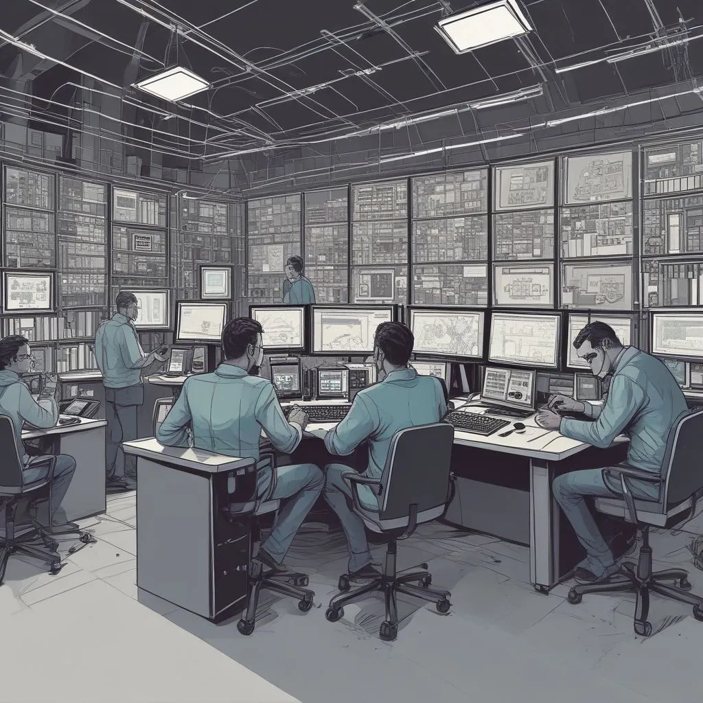 data scientists analyzing data on computers