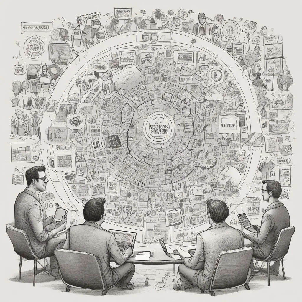digital marketing team brainstorming
