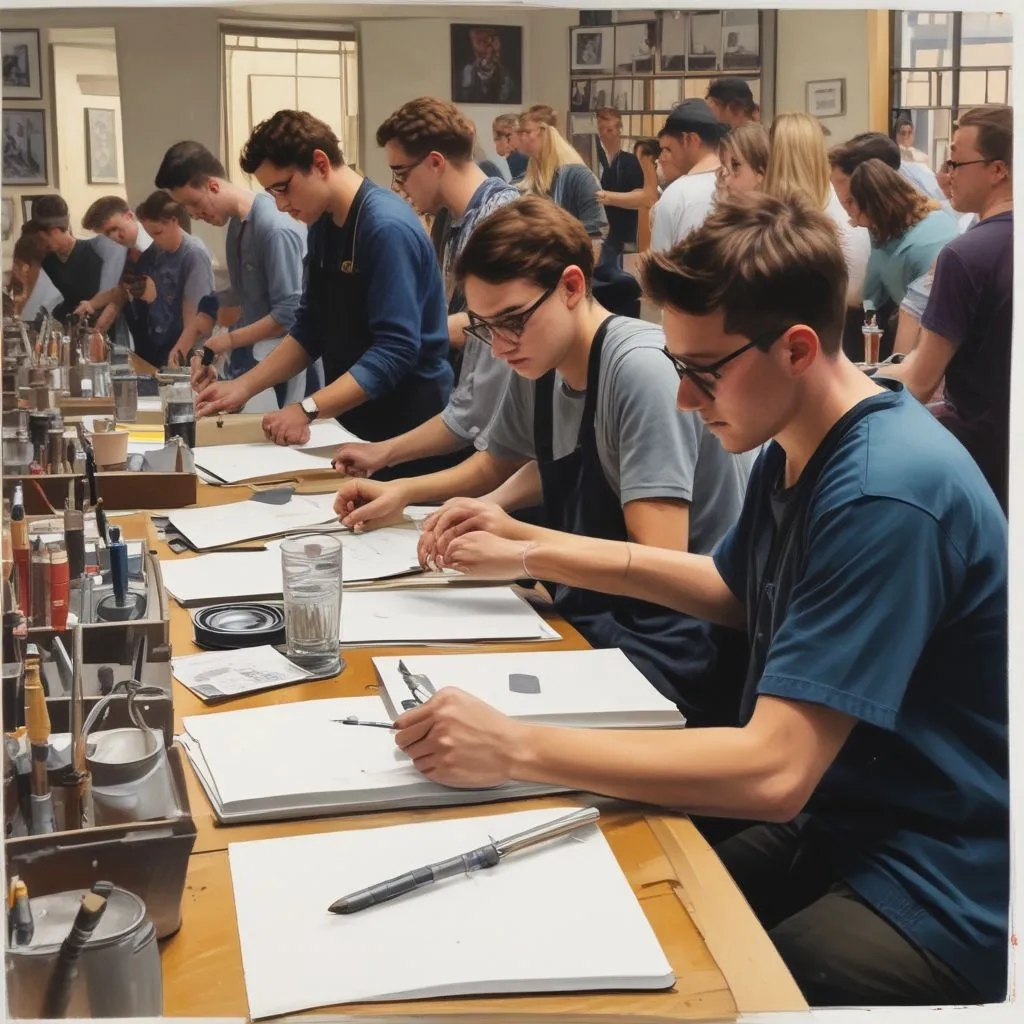 fresh graduates participating in a workshop