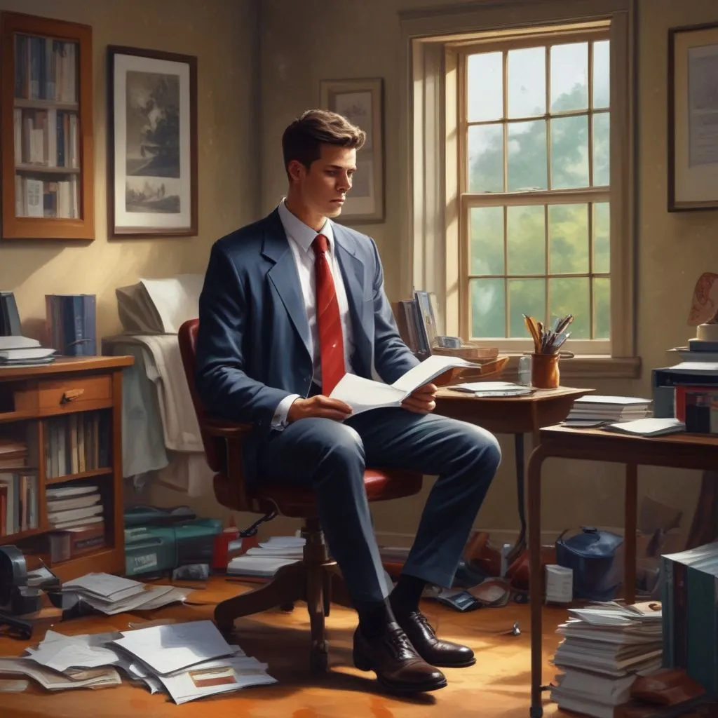 Graduate preparing for a job interview
