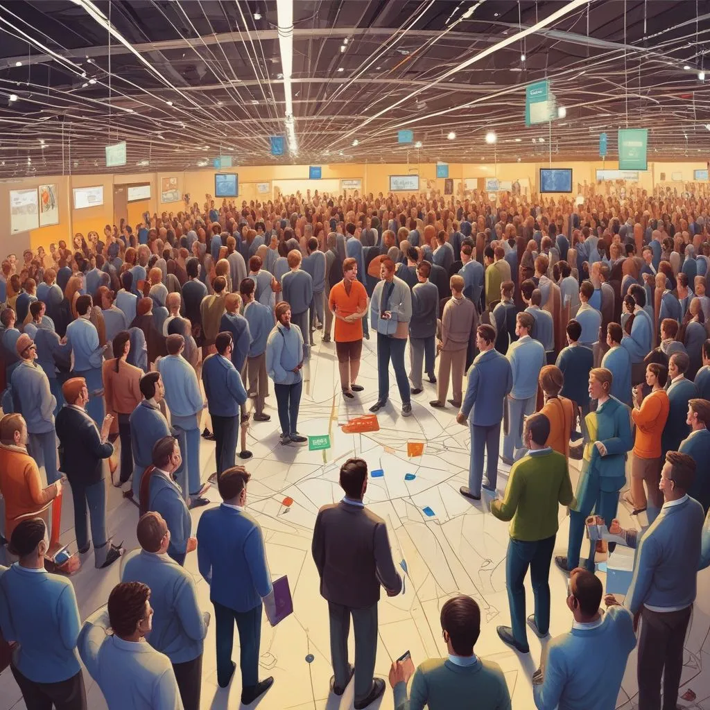 Image of a digital networking event