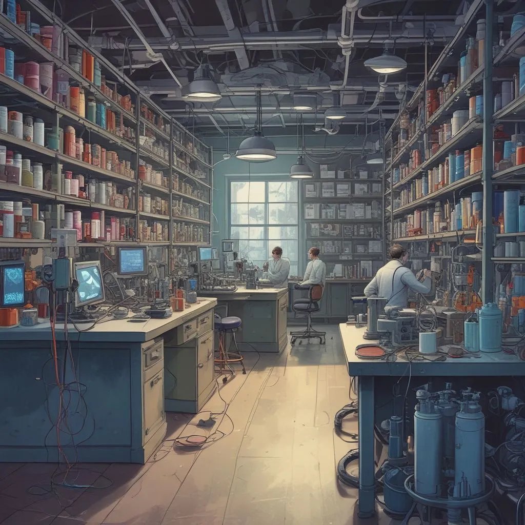 image of neuroscience research in a lab setting