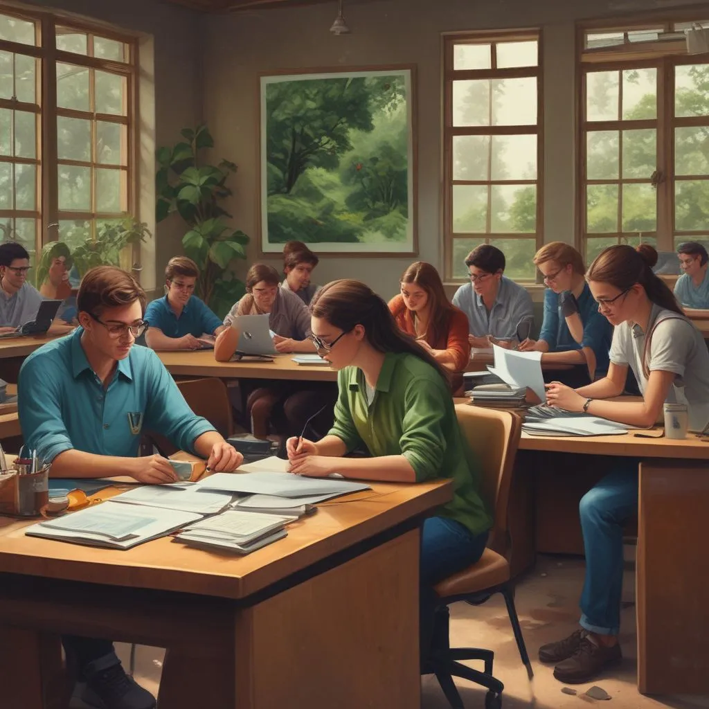 image of students engaged in internships related to environment