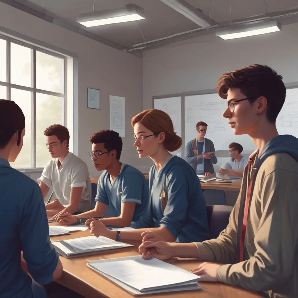 image of students in a digital health class