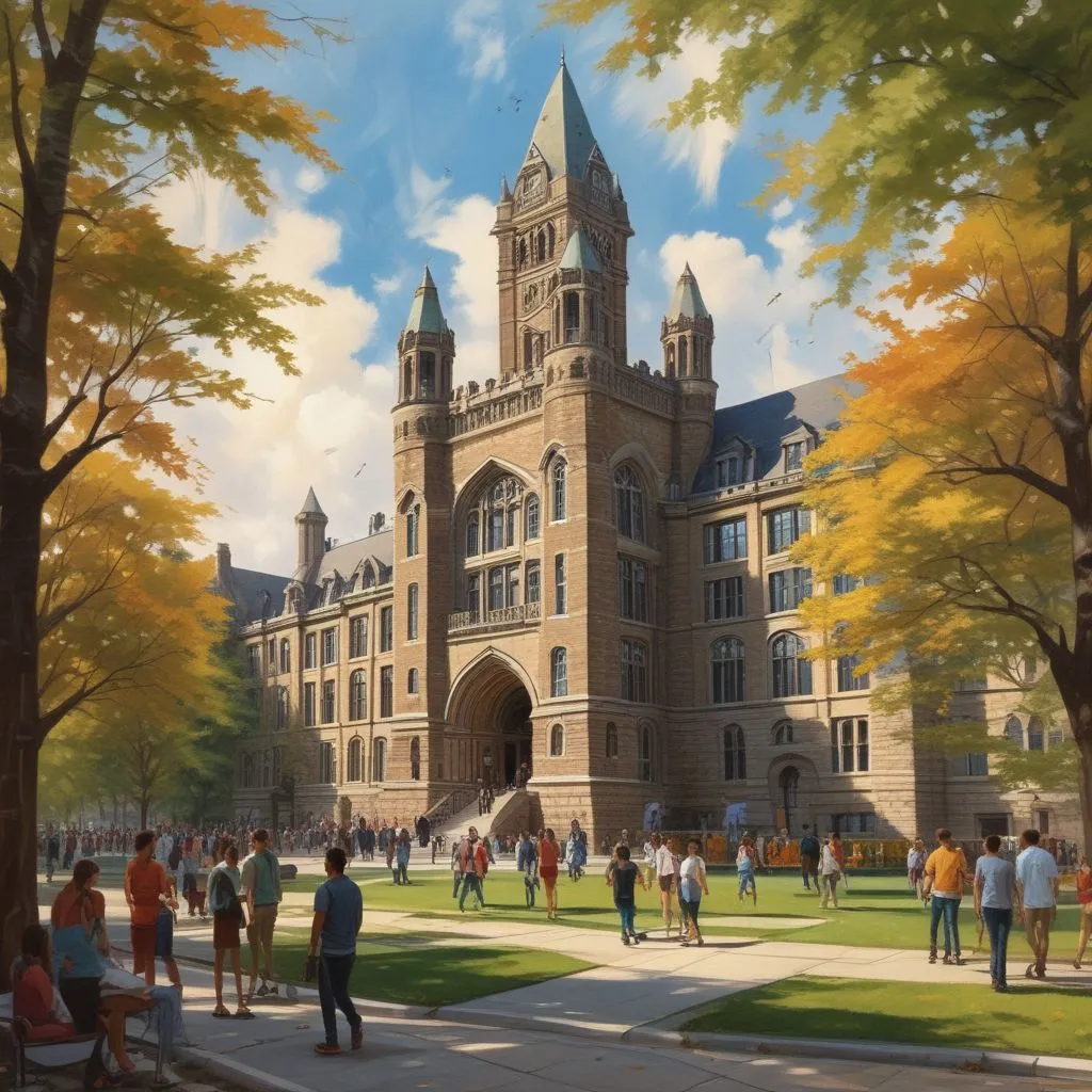image of University of Toronto with students