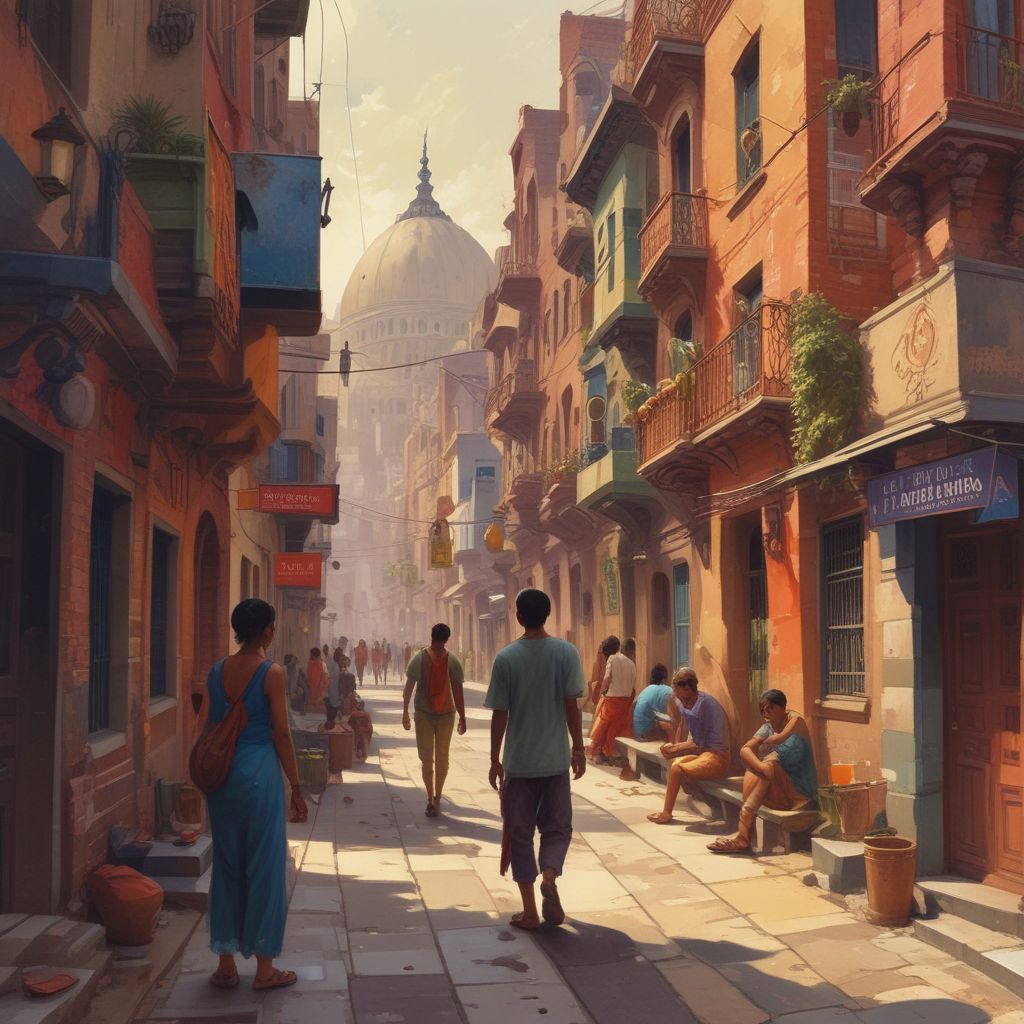 Indian students exploring a new city abroad