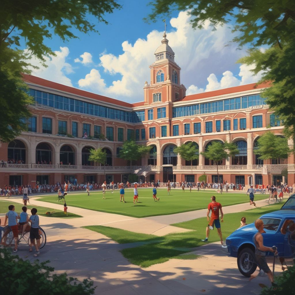Campus of a top sports management college