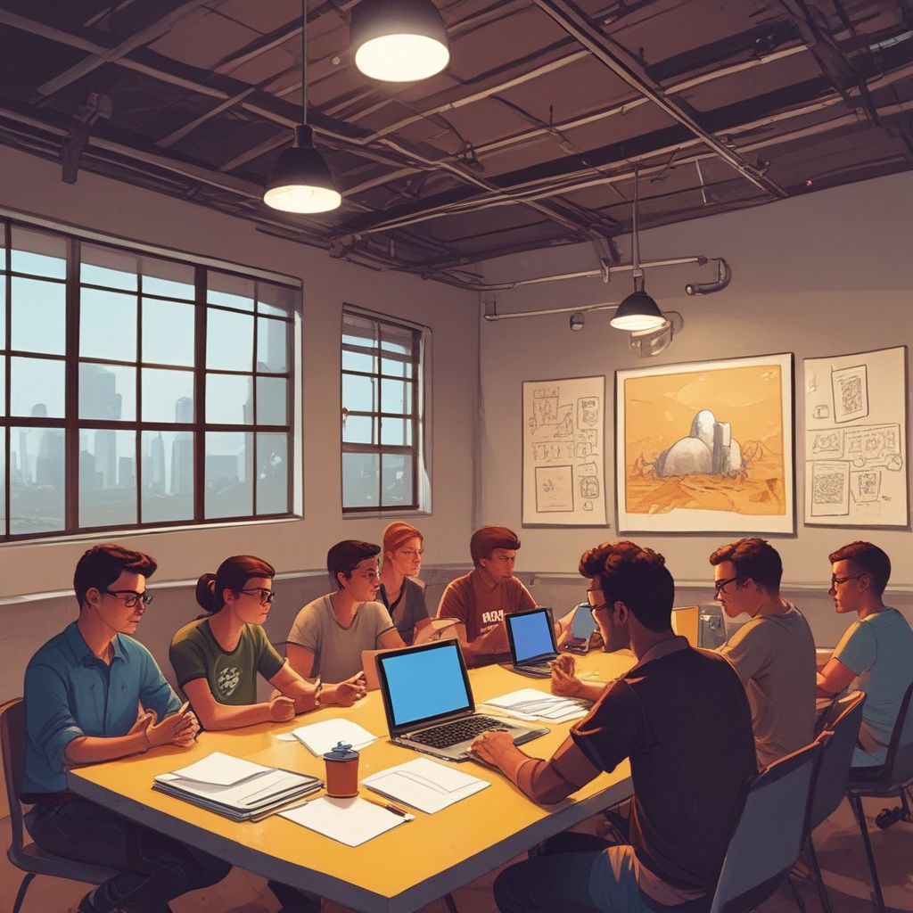 students attending a startup incubator workshop