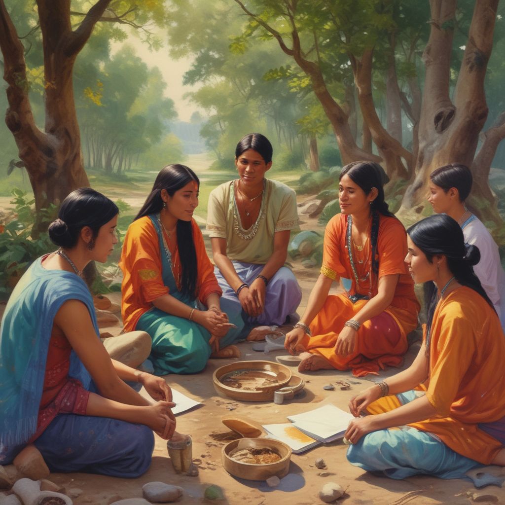 Indian students engaging in cultural exchange activities