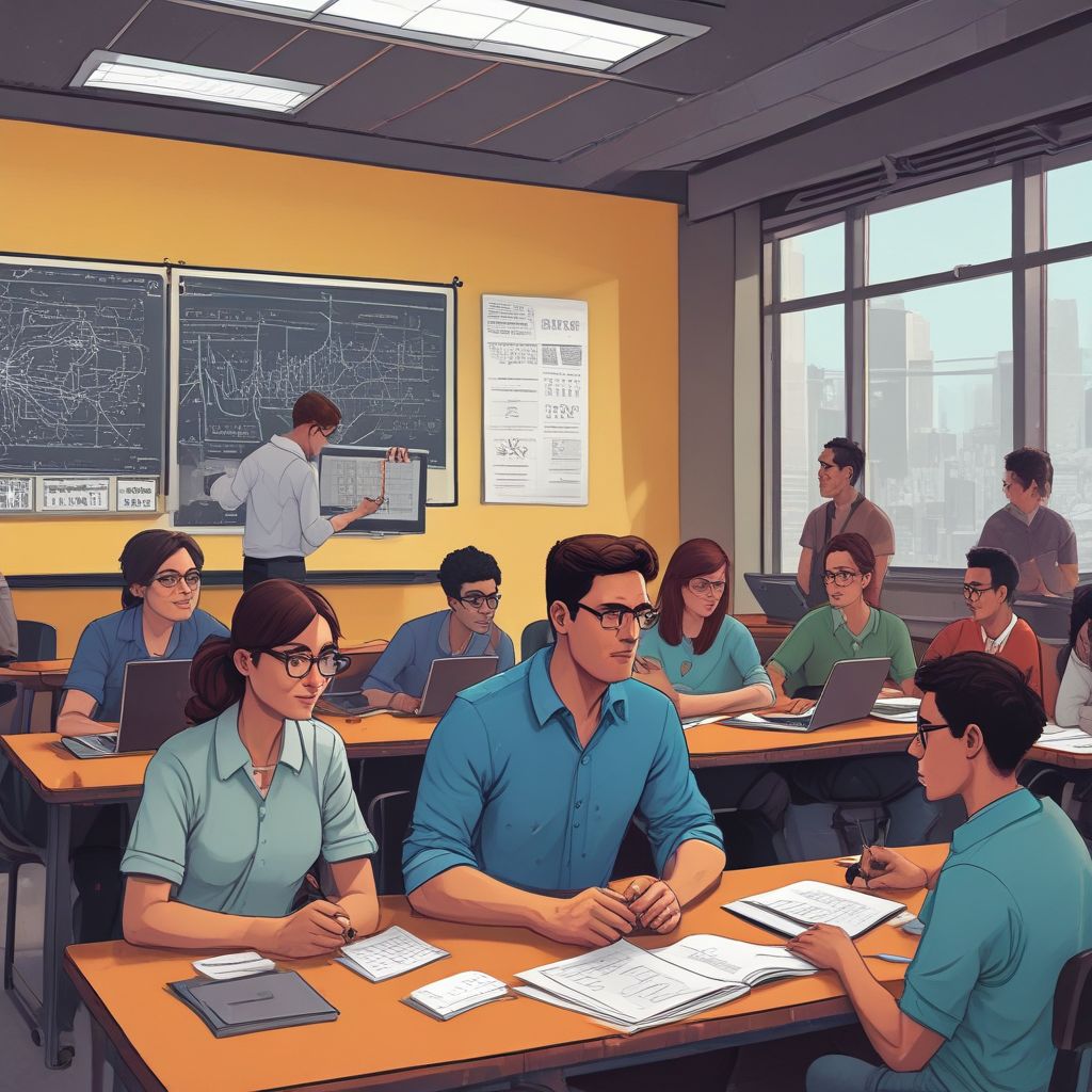 data science classroom with students