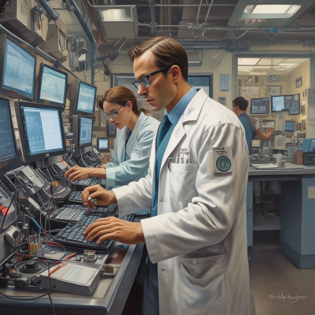 healthcare professionals using informatics technology