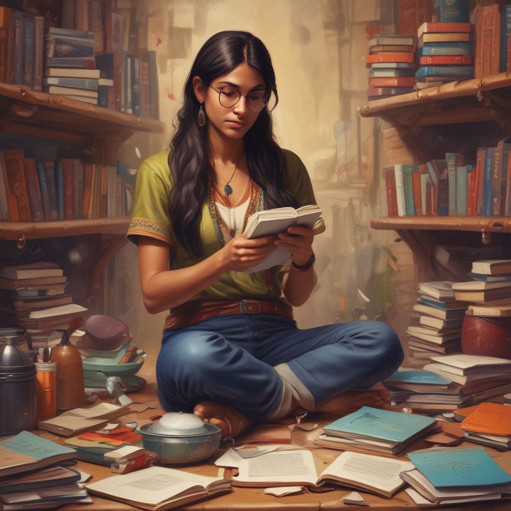 Indian student researching scholarships online