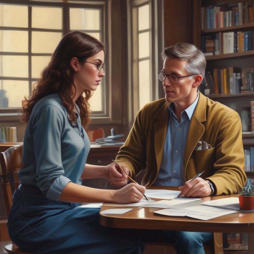 Consultation with a mentor for scholarship advice