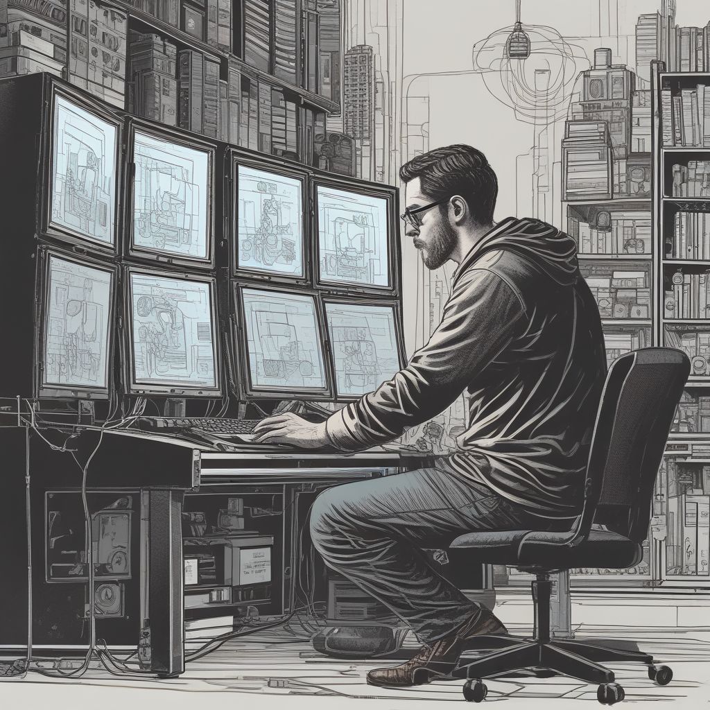 data scientist analyzing data on a computer