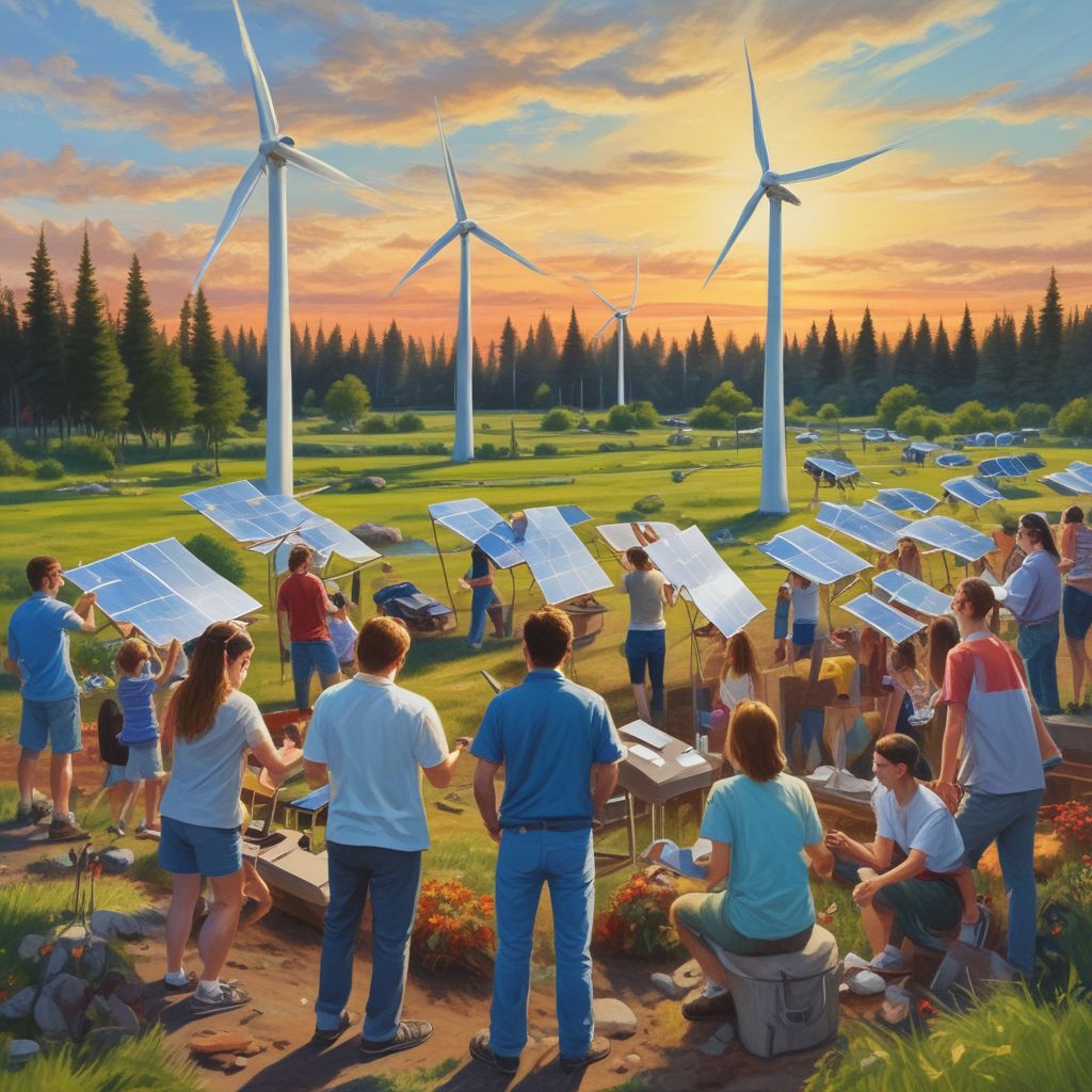 students participating in a renewable energy workshop