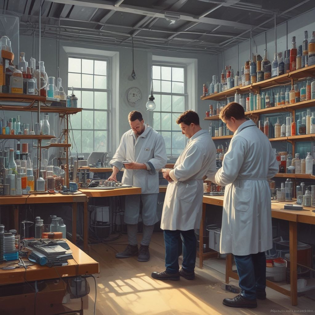 Students in a lab at Technical University of Munich