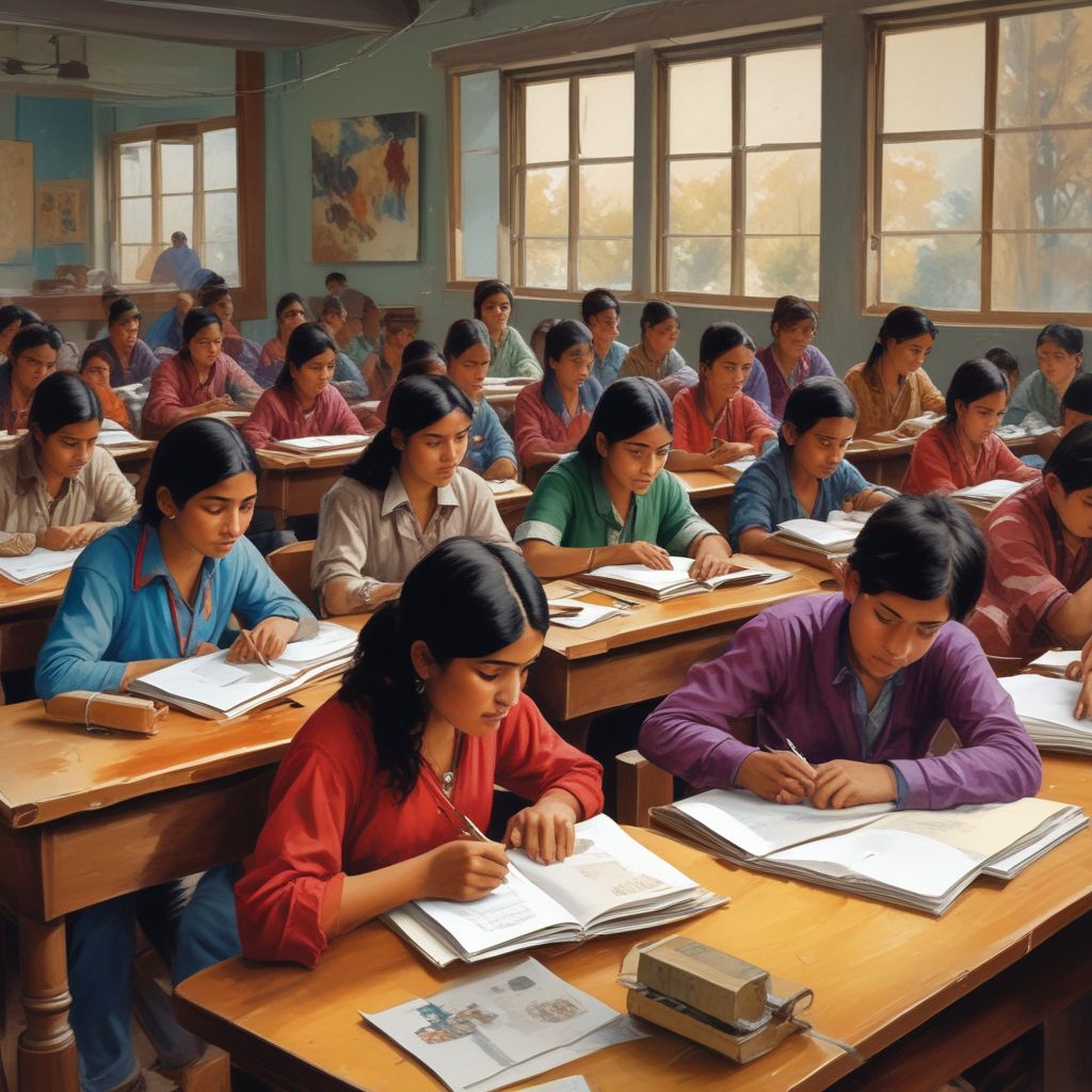 Indian students in a Canadian classroom