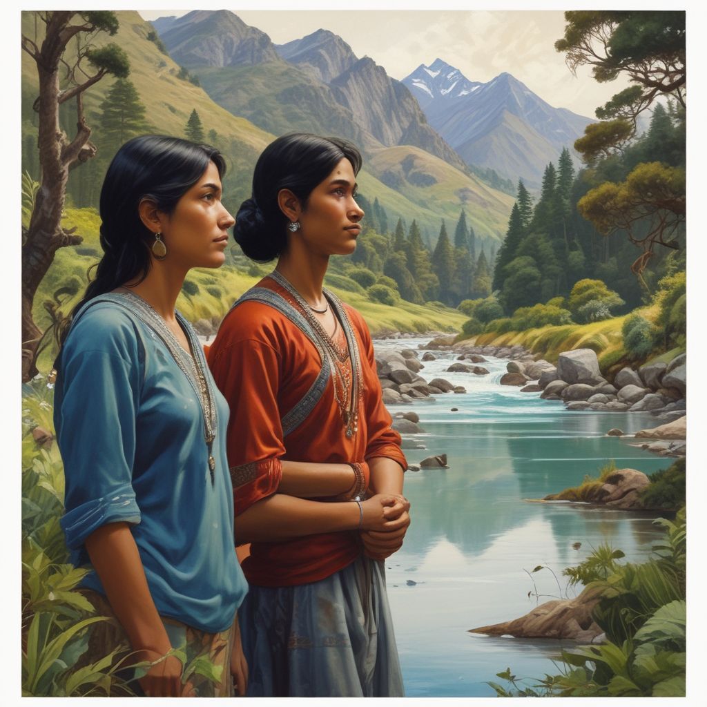 Indian students in New Zealand's scenic landscape