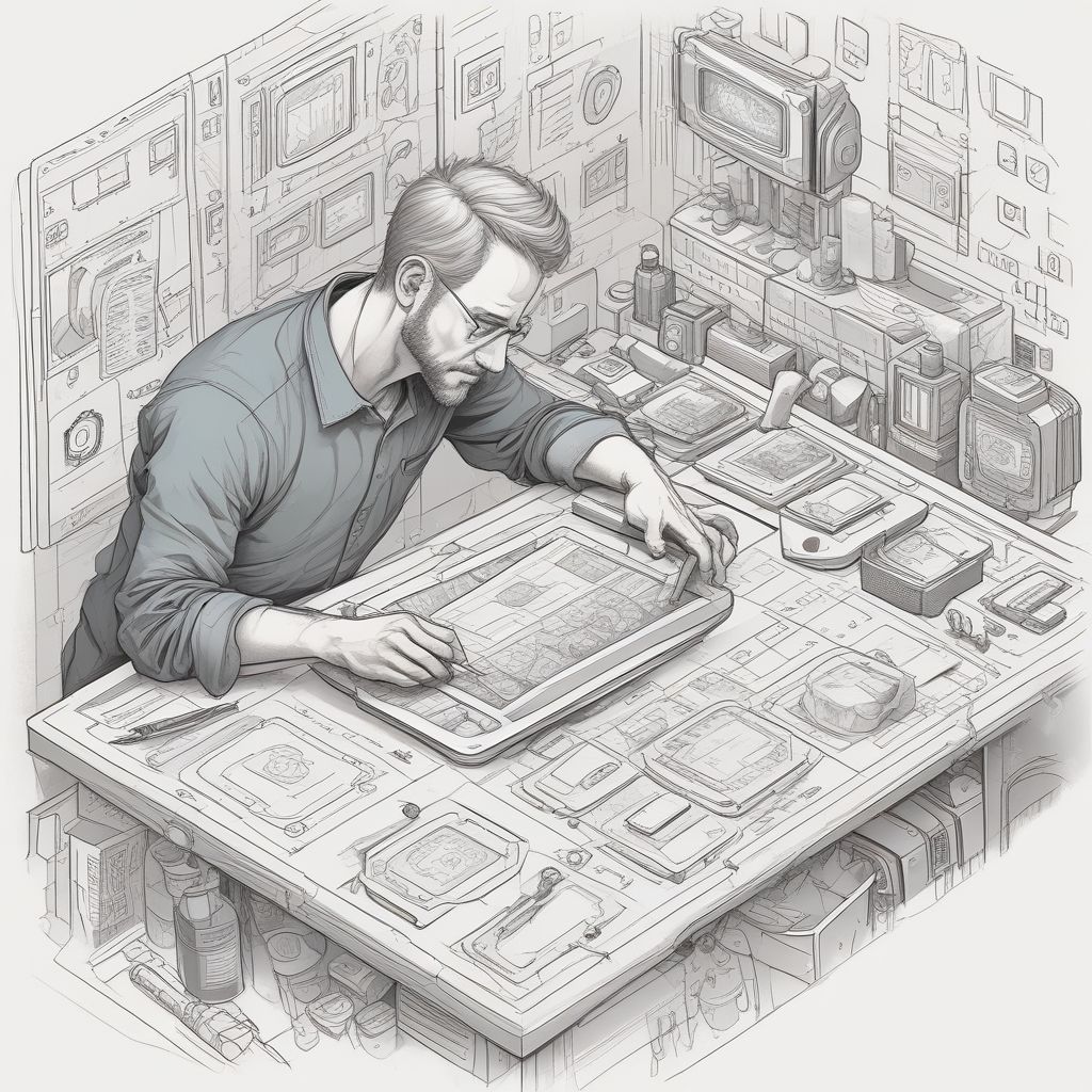 UX/UI design process and tools in action
