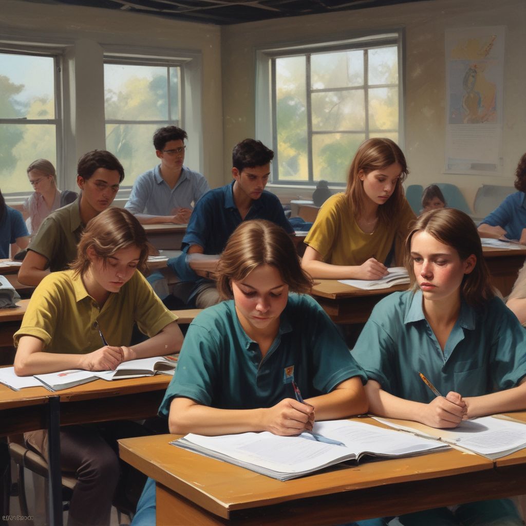 Australian students in class