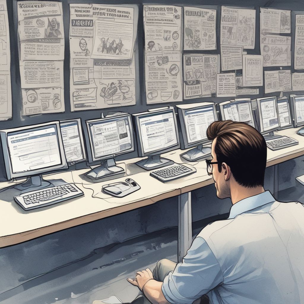 social media analyst reviewing campaign performance