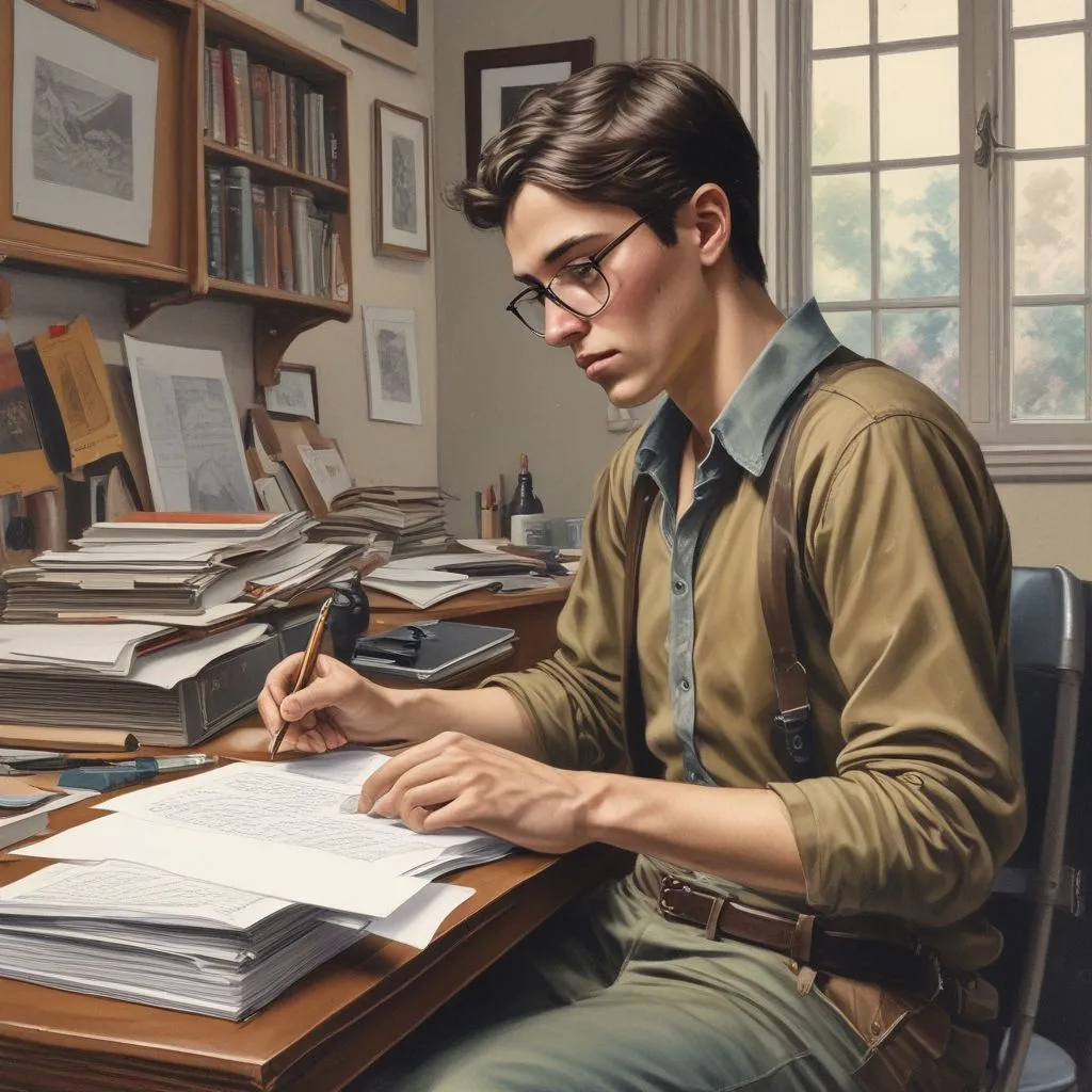 student writing a personal statement for scholarship