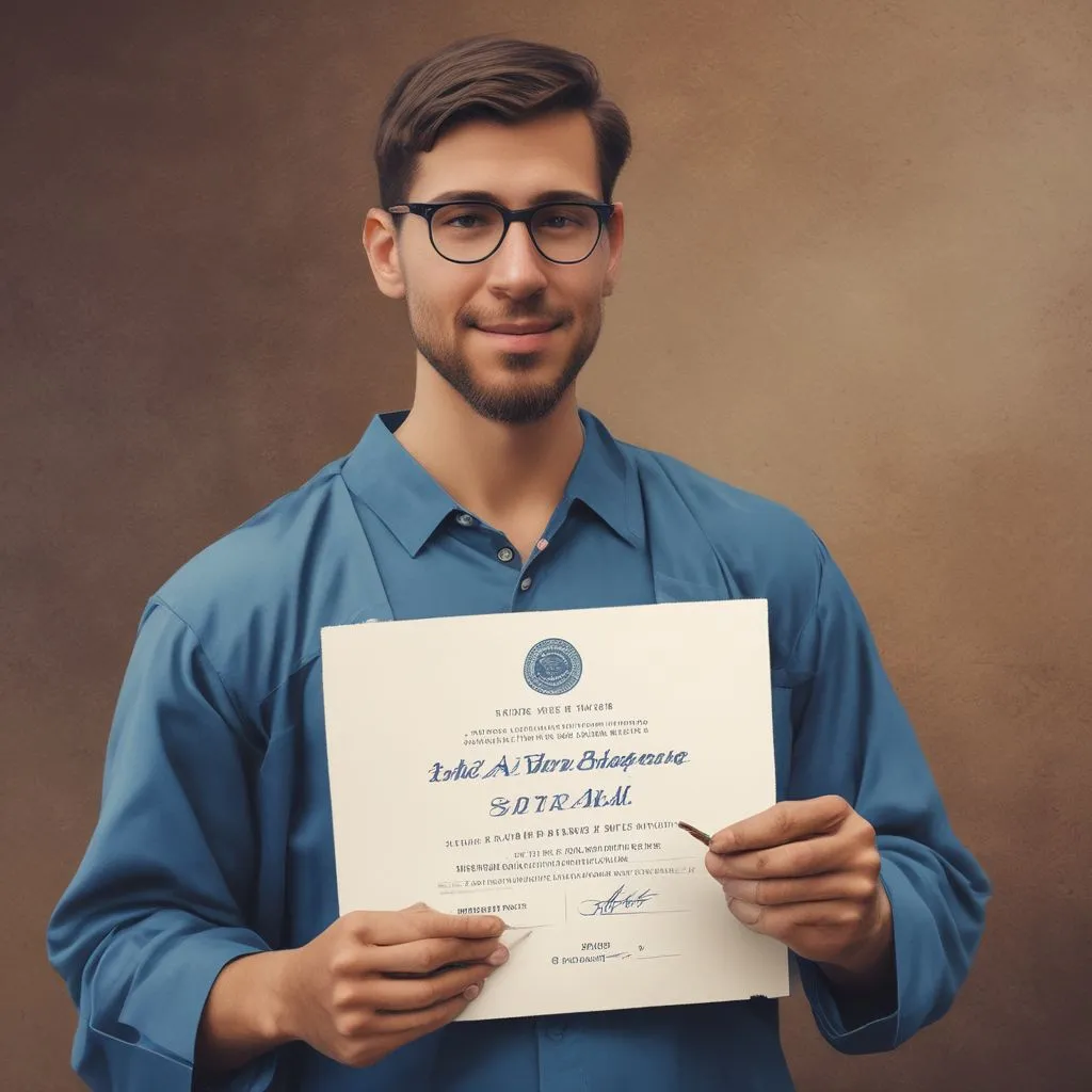 Indian graduate holding a degree certificate, with a subtle overlay of a job rejection stamp, symbolizing the declining value of just a degree in skill-based hiring