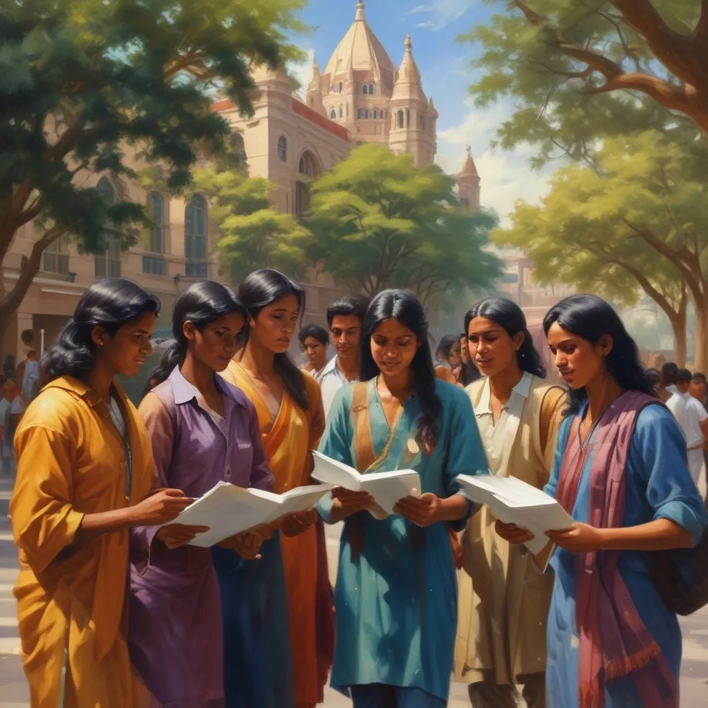 Indian students in Australia at a university
