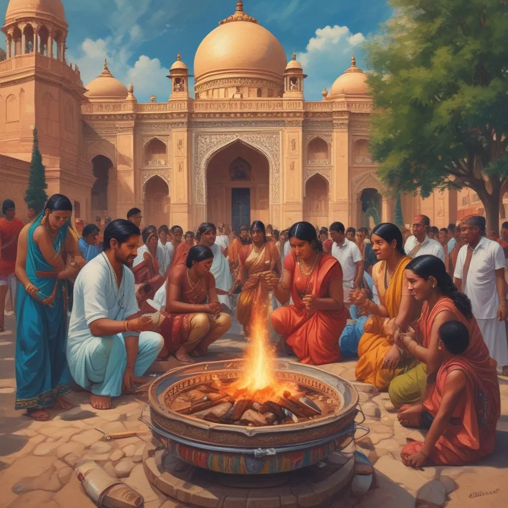 Indian students participating in cultural activities abroad